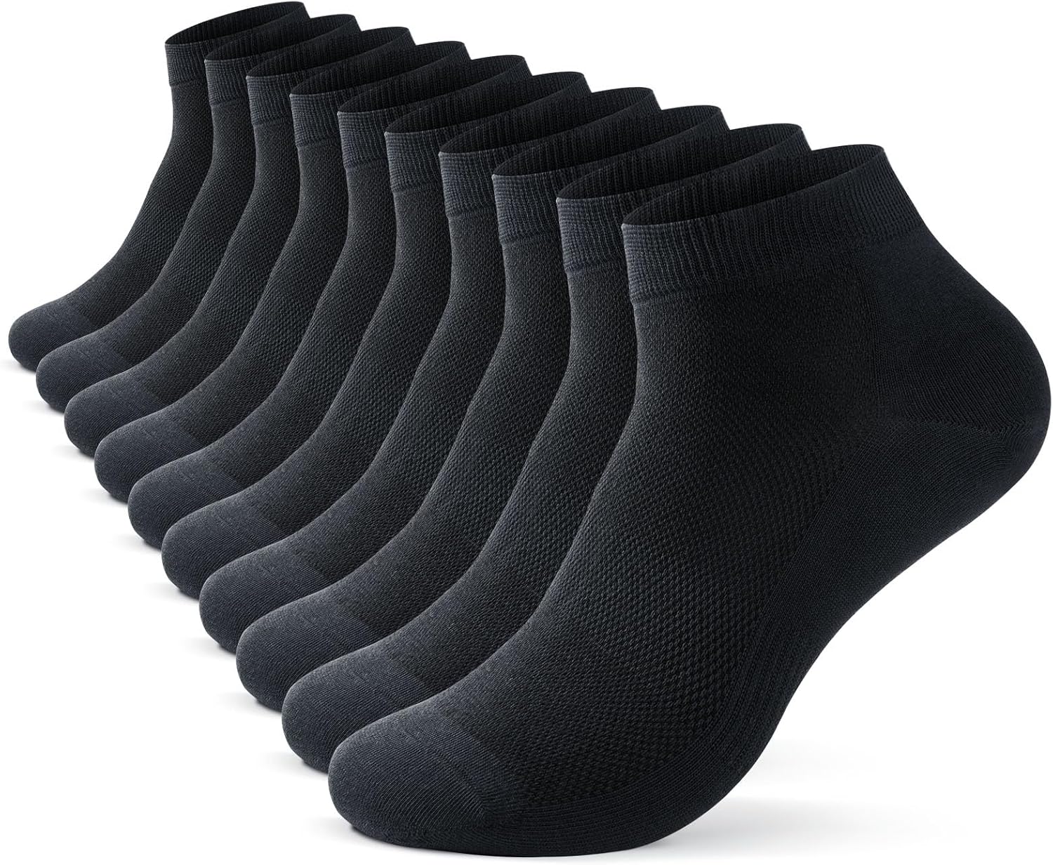 TIBISI Mens Running Socks Trainer Socks (pack of 10) Sports Socks Ankle Socks At...