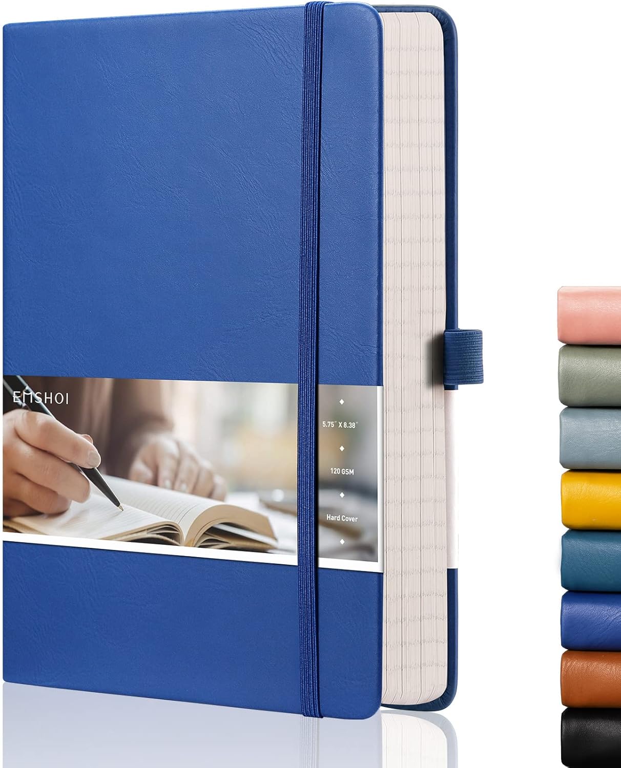 EMSHOI Graph Paper Notebook A5-21.4 x 14.5 cm Hardback Thick Journal with Sticky...
