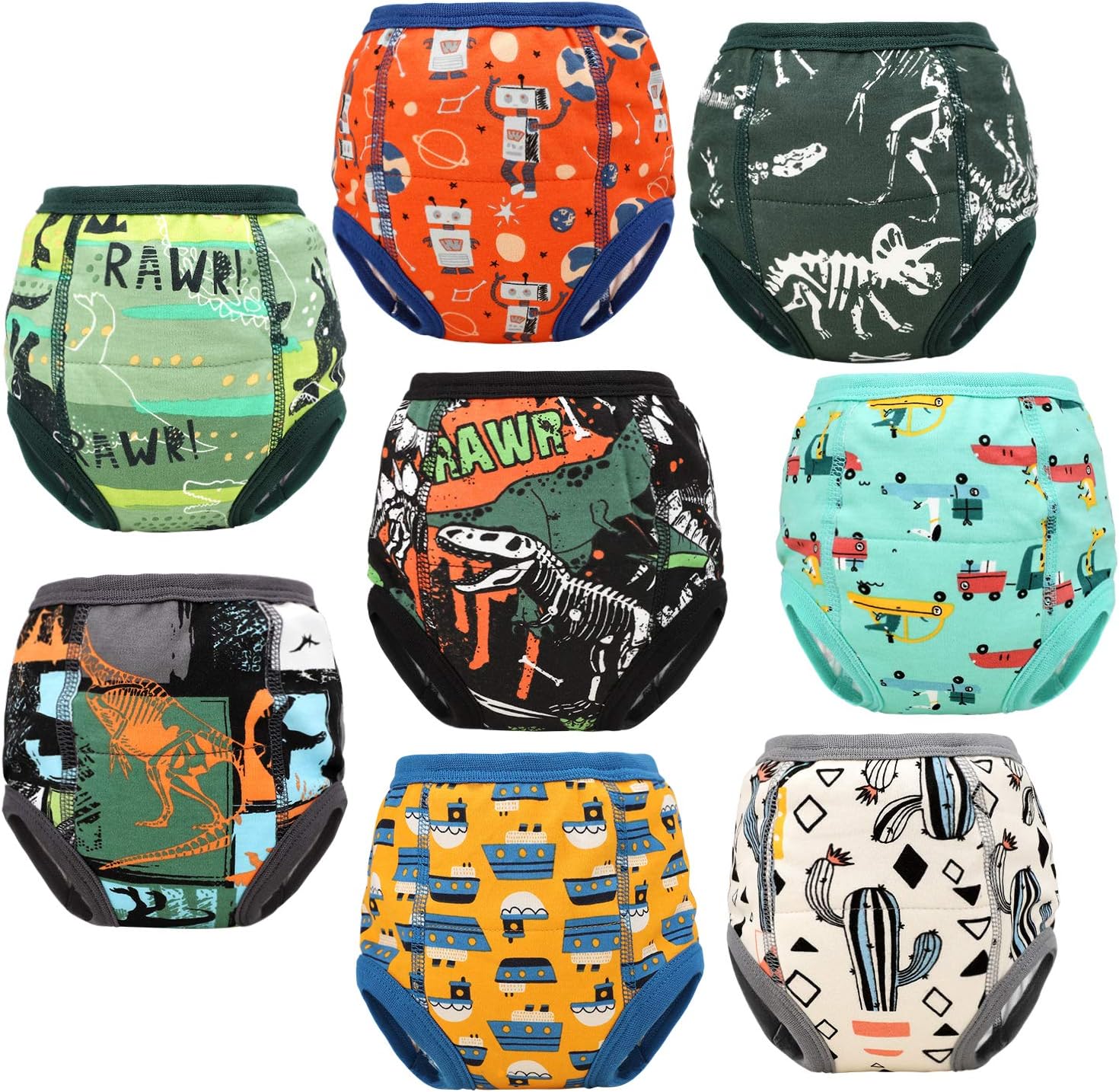 FLYISH DIRECT Cotton Potty Training Pants for Boys Potty Trainer Pants Potty Tra...