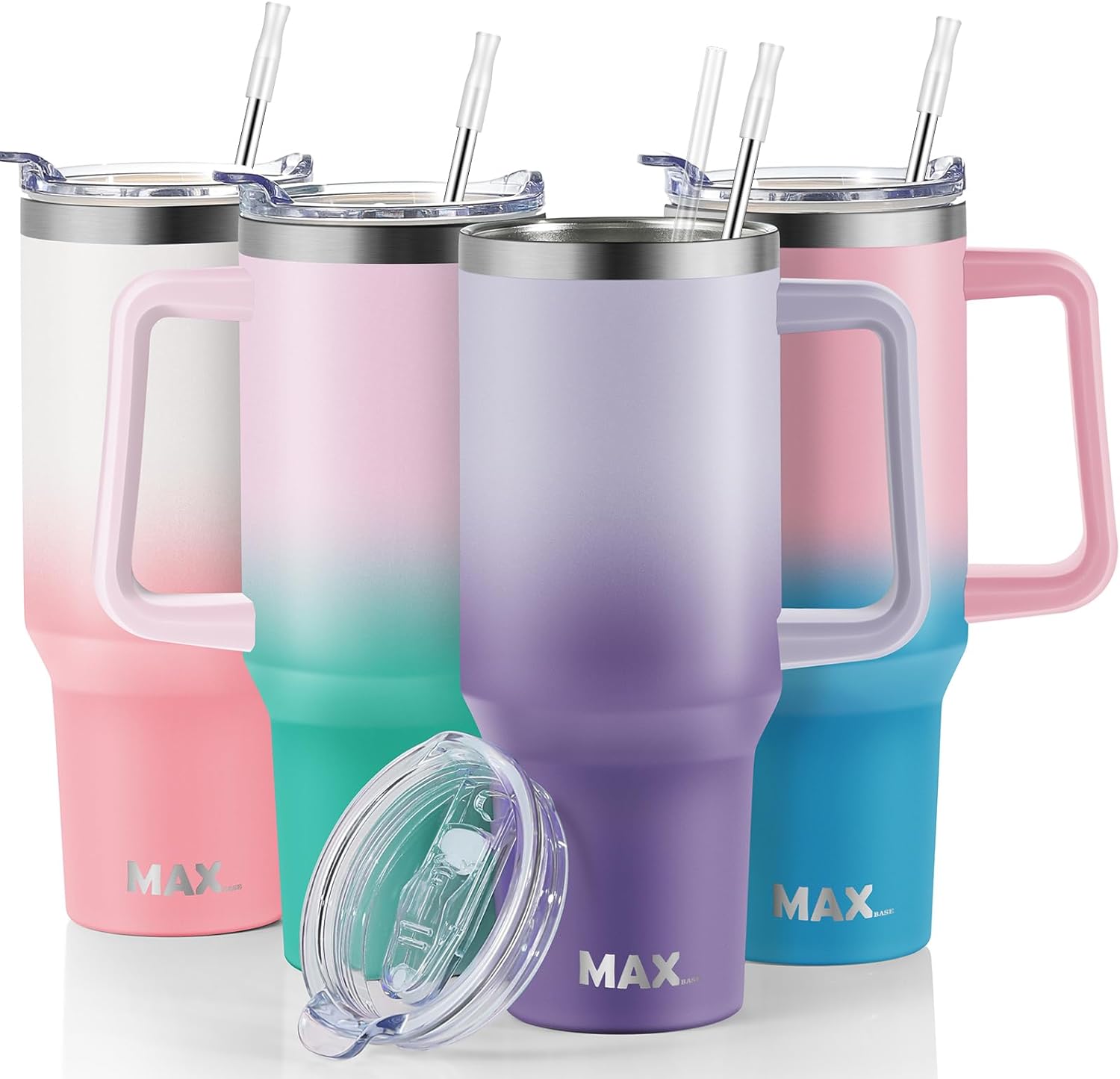 MaxBase 40 oz Tumbler, Special Insulated Reusable Stainless Steel Travel Mug, In...