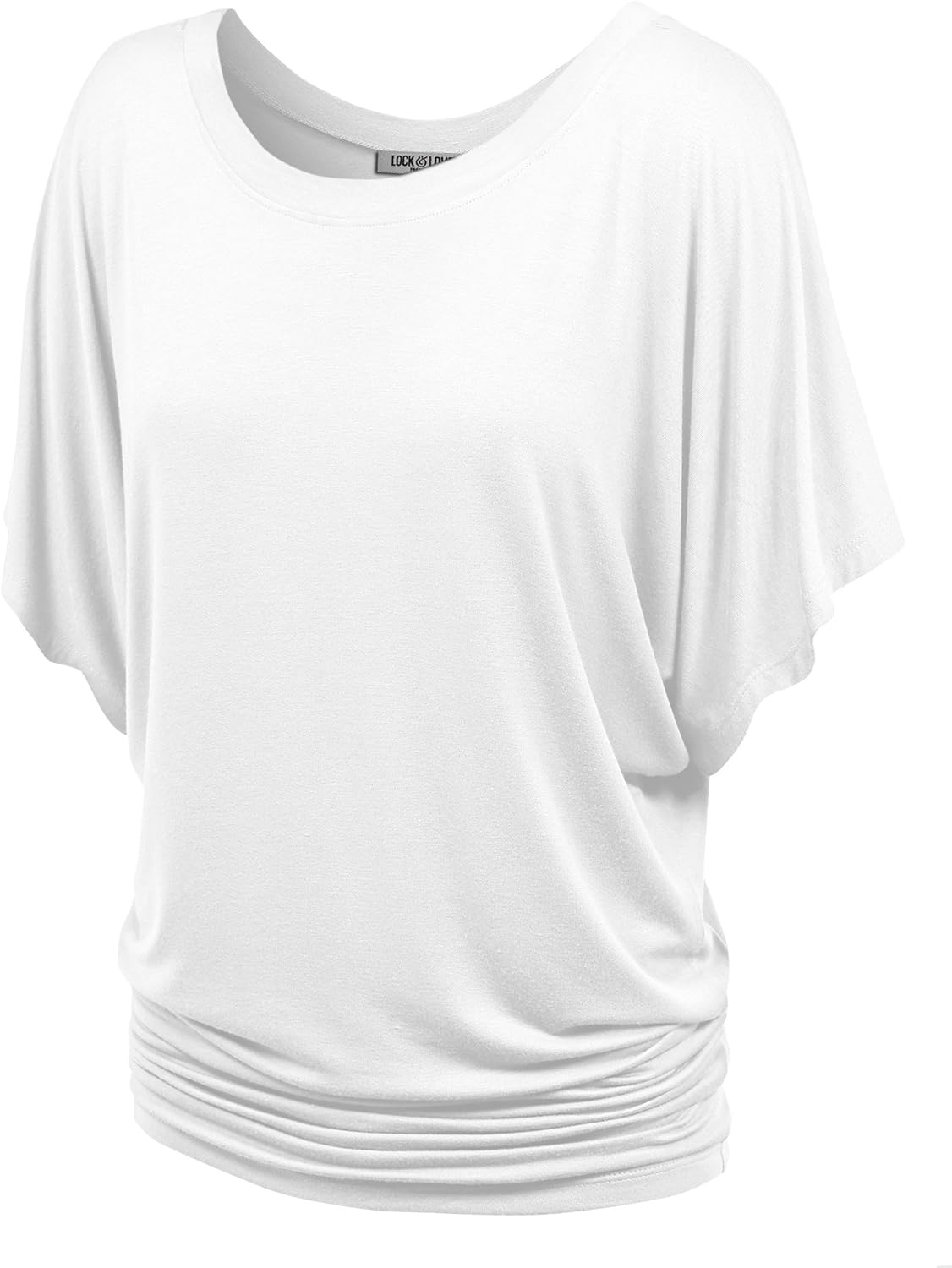 Lock and Love Women's Top, Special Casual Short Sl...