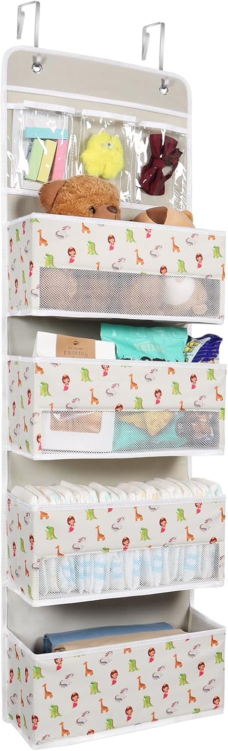 Univivi Over Door Hanging Organizer Behind Door Hanging Storage Baby Storage wit...