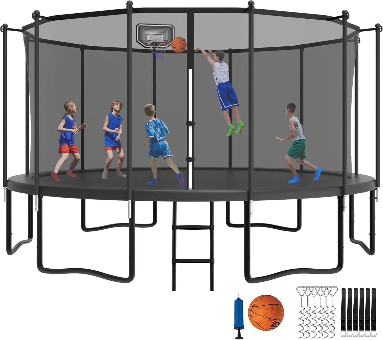 YORIN Tranpoline 16FT 15FT 14FT 12FT 10FT 8FT Tranpoline for Kids and Adults 150...