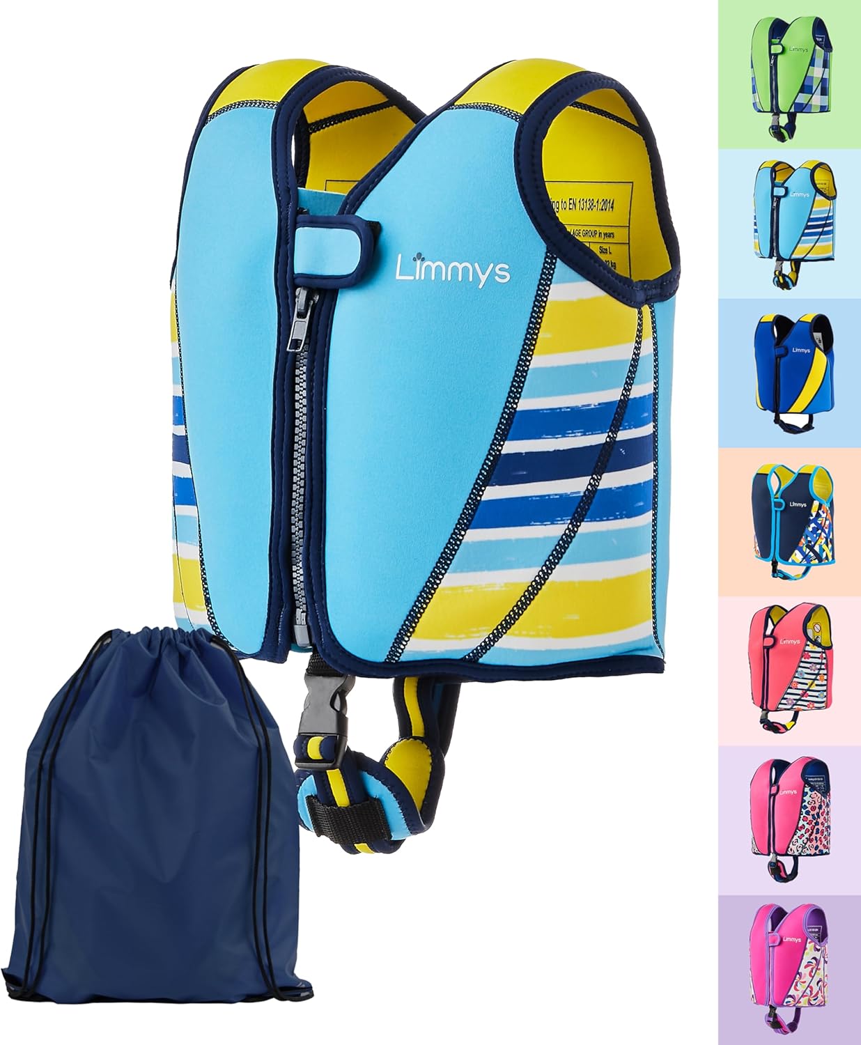 Limmys Premium Neoprene Swim Vest for Children - Ideal Buoyancy Swimming Aid for...