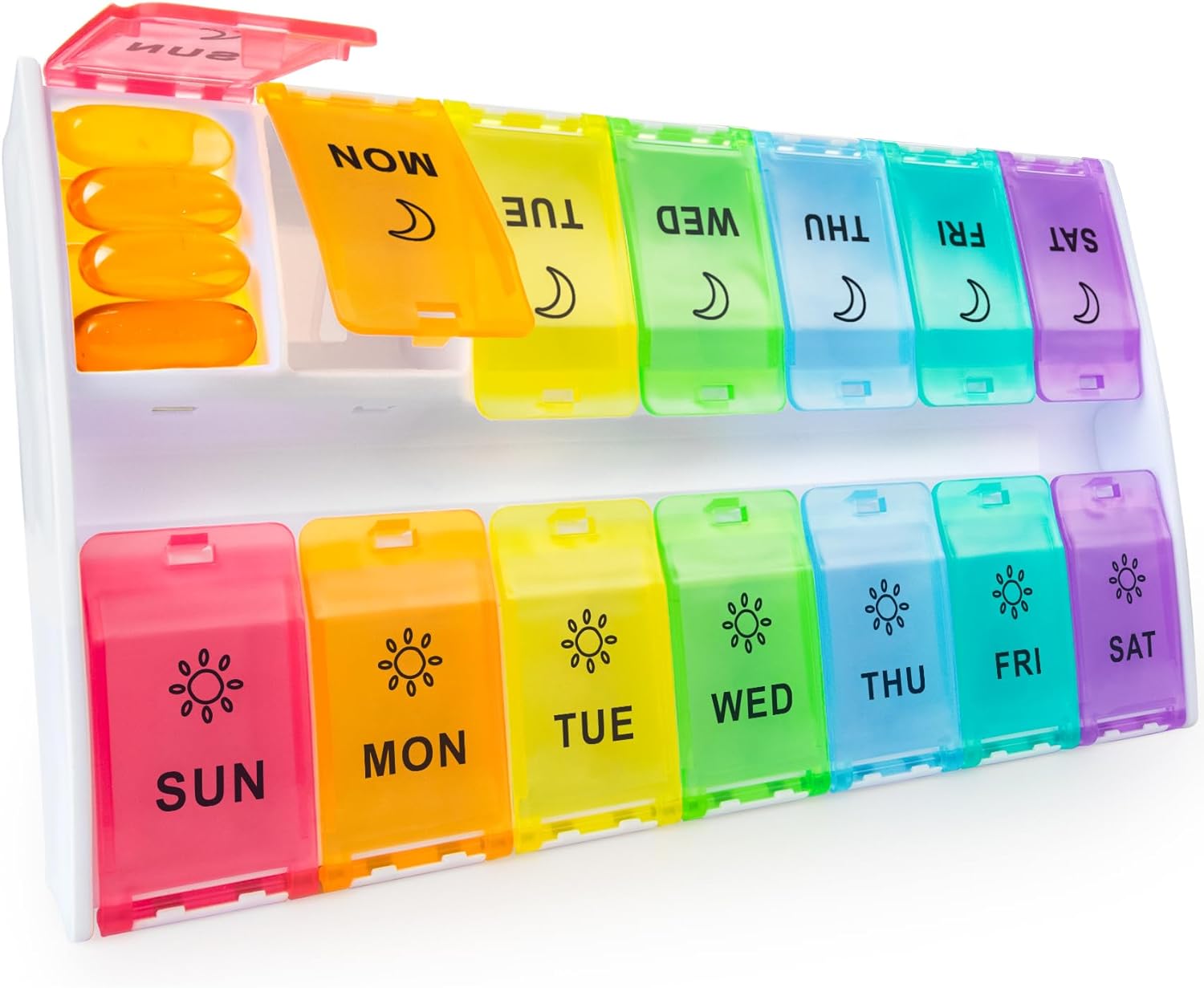 XL Large Pill Organizer, Special Weekly Medicine P...