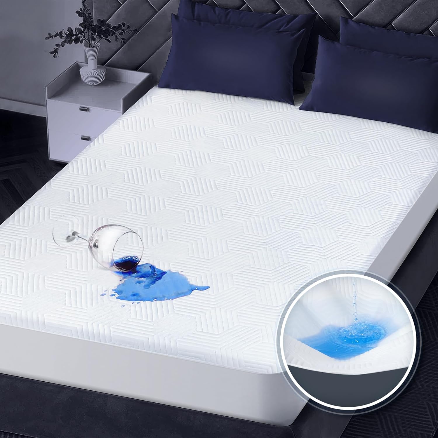 Waterproof Mattress Protector, High Quality Liquid...