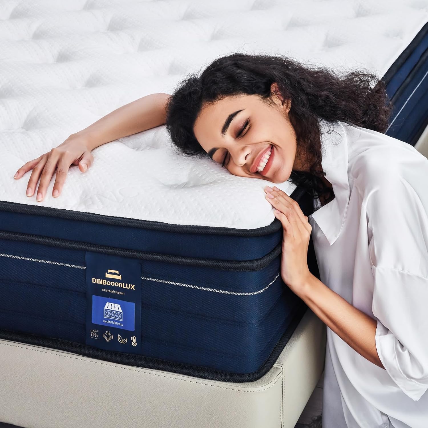 King Size Mattress,12 Inch Gel Memory Foam Hybrid Mattress in a Box,Motion Isola...
