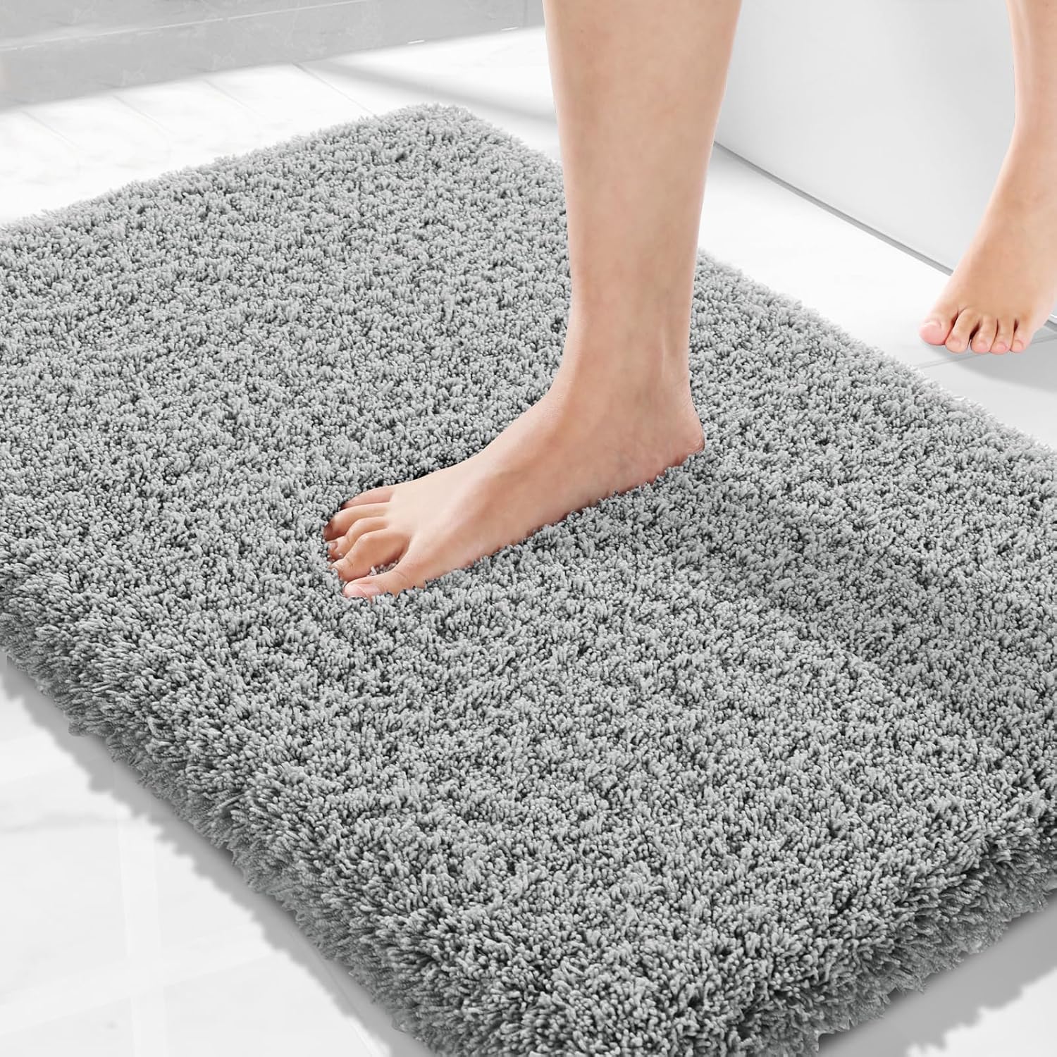 Yimobra Luxury Fluffy Bathroom Rugs, Special Super Elastic Soft Thick Plush Bath...