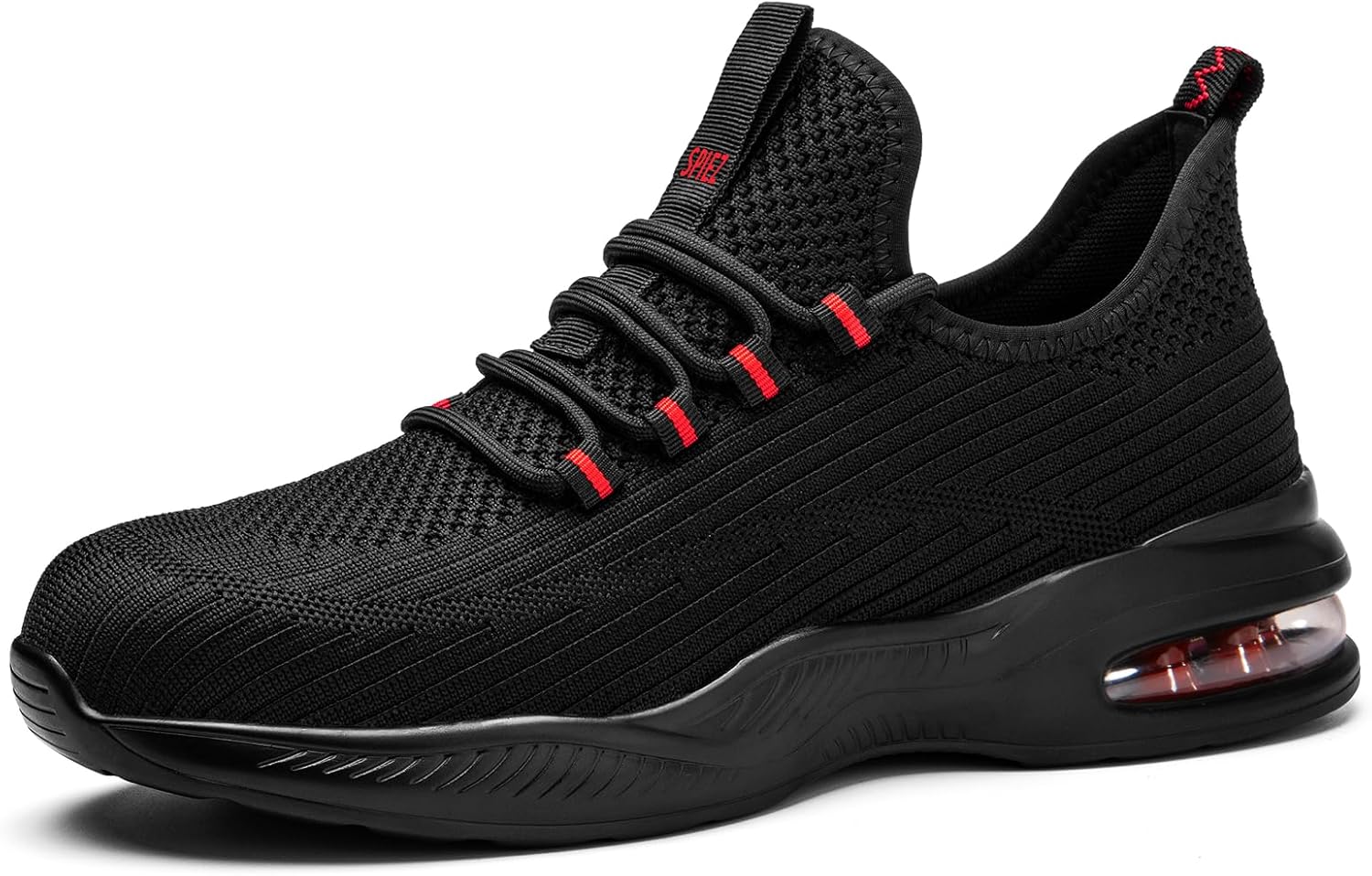 SPIEZ Safety Shoes for Men Women, Air Cushion Lightweight Protective Toe Cap Wor...