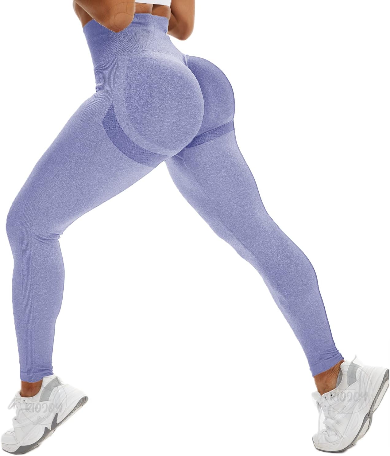 RIOJOY Scrunch Seamless Leggings Smile Contour Women High Waist Ruched Butt Lift...