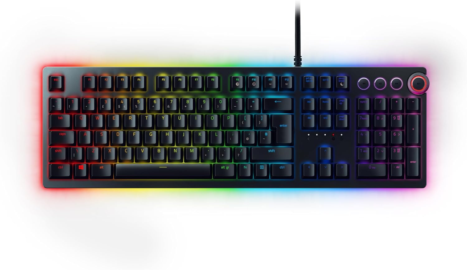 Razer Huntsman Elite Purple Switch, High-Performance Gaming Keyboard With Opto-M...