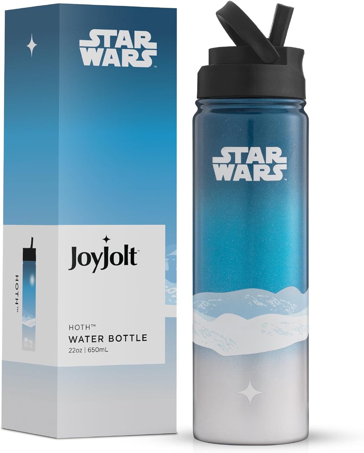 JoyJolt Stainless Steel Water Bottle, Special Star Wars Water Bottle with Straw...