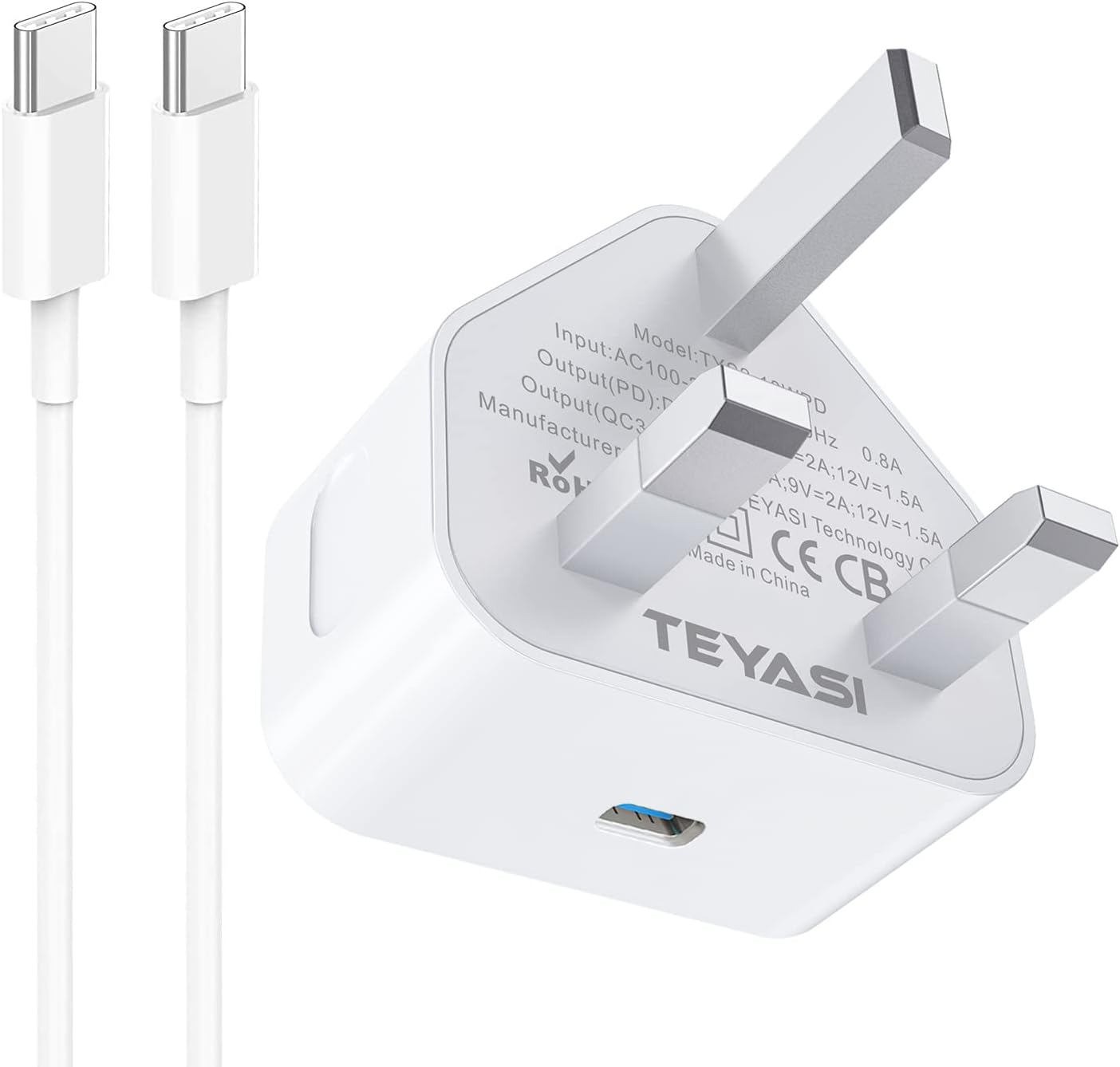 Samsung Fast Charger Plug and Cable, USB C Lead1M and PD Plug for Samsung Galaxy...