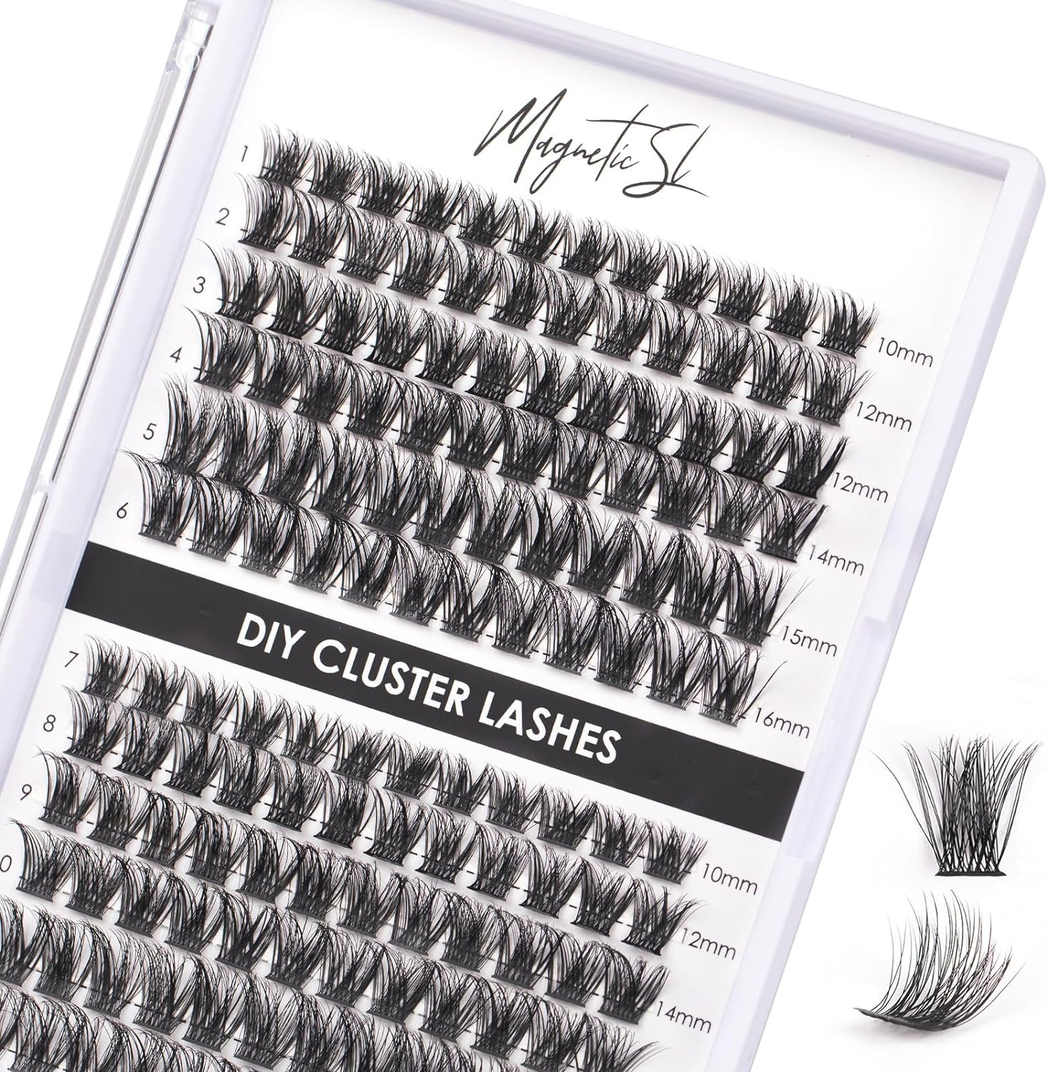 Individual Lashes 144 Cluster Lashes 3D False Eyel...