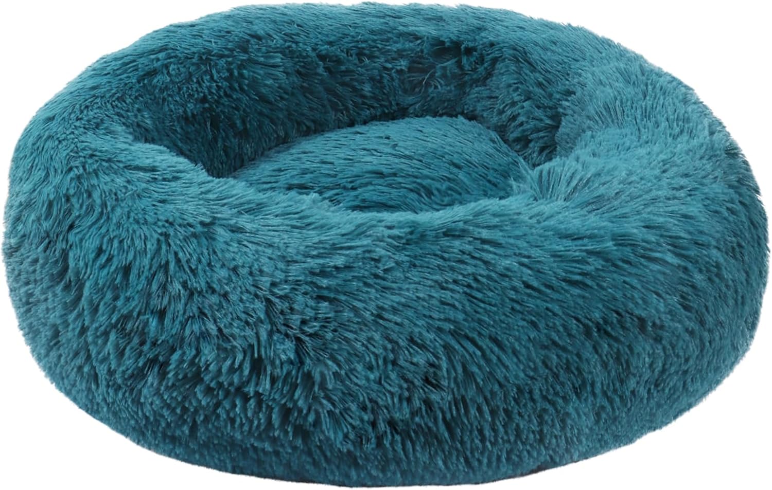 BVAGSS Anxiety Dog Bed, Round Plush Donut Dog Bed Cat Bed Marshmallow Fluffy Cud...