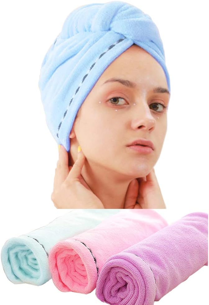 Laicky Microfiber Hair Towel Wrap, Super Absorbent Towel for Bath, Special Towel...