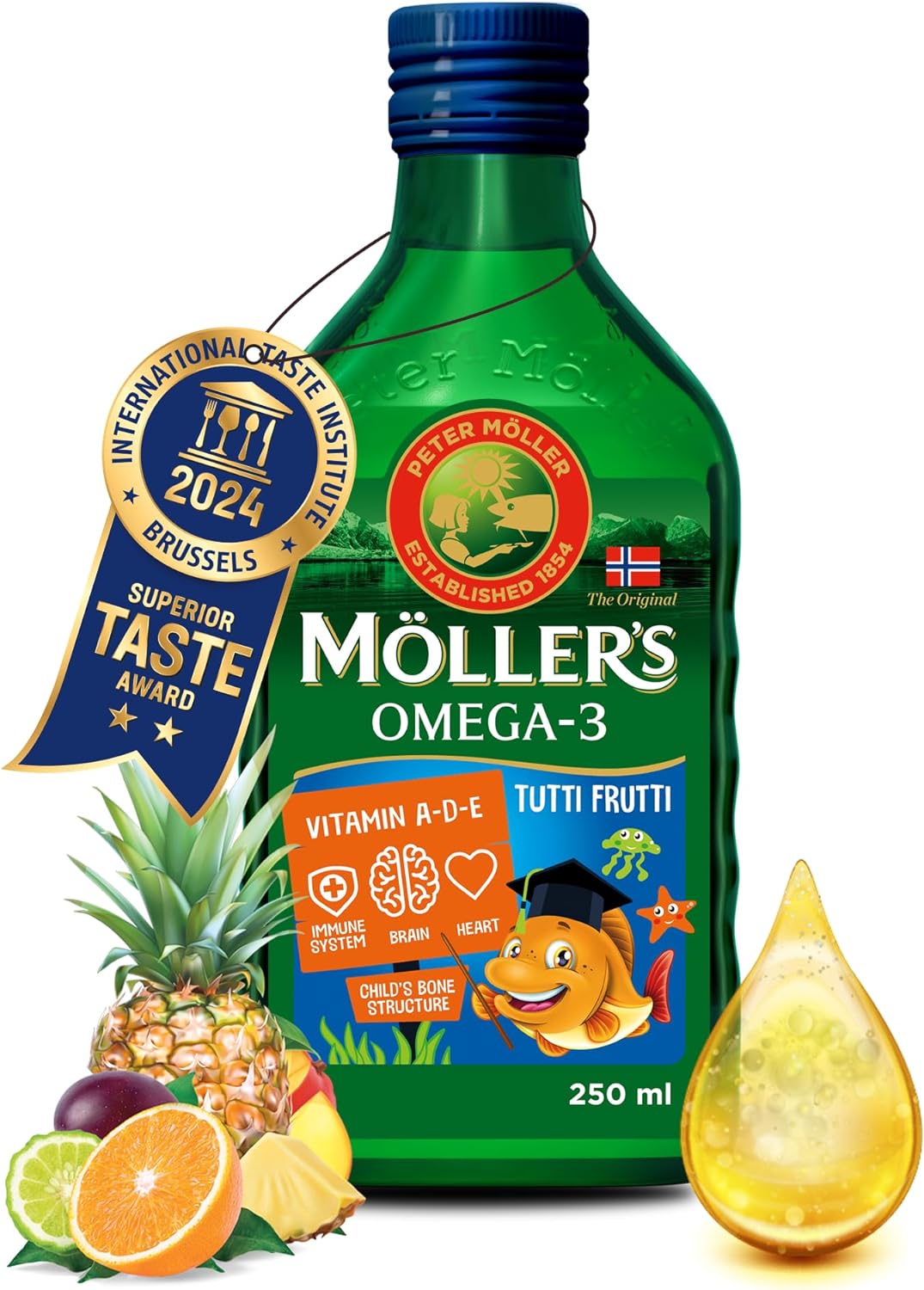 Moller’s ® | Omega 3 for kids Cod Liver Oil | Nordic Omega-3 Dietary Supplements...
