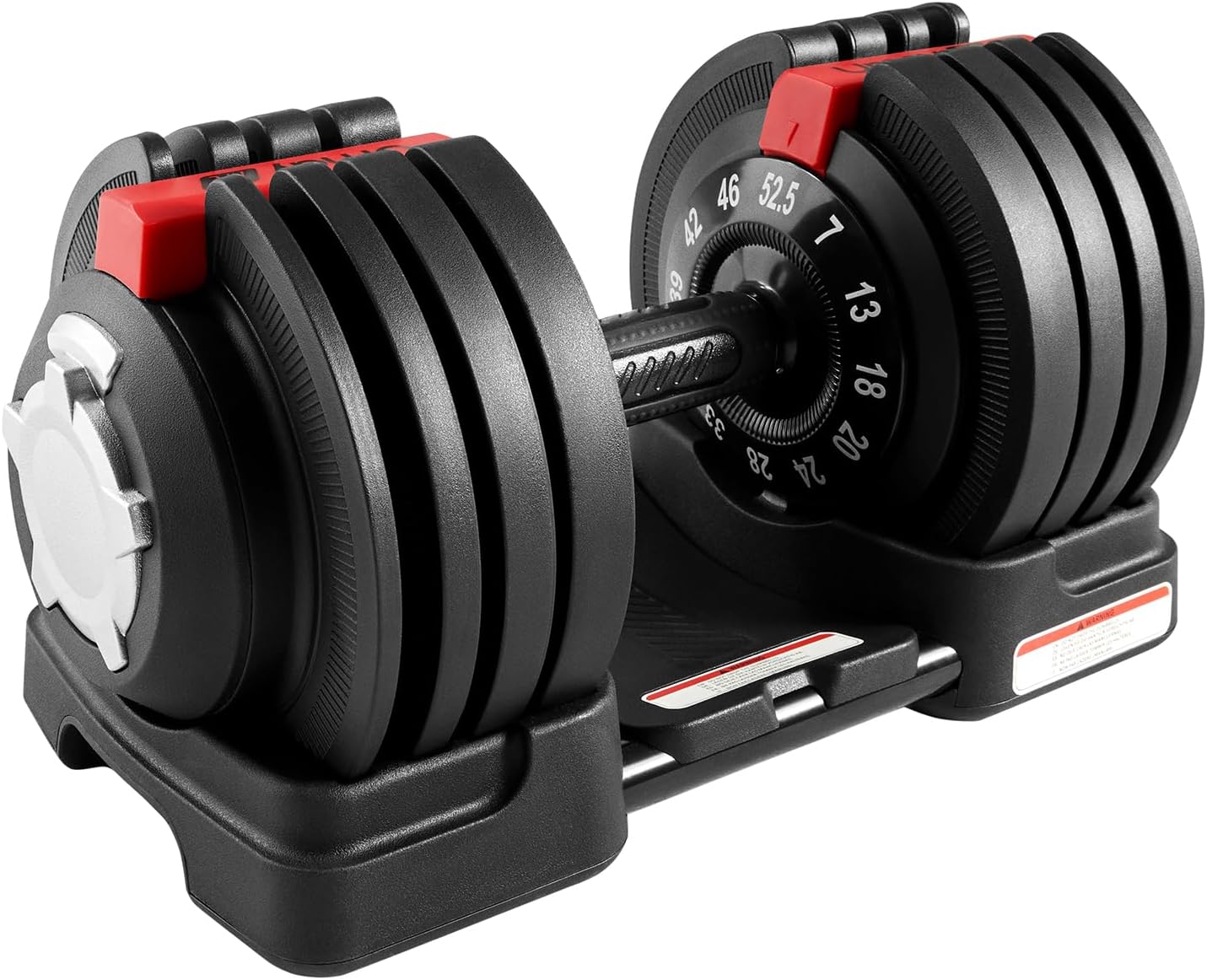 UMAY Fitness 12 Level Adjustable Dumbbells Set,52.5 LB Dumbbells Set,3-IN-1 Set...