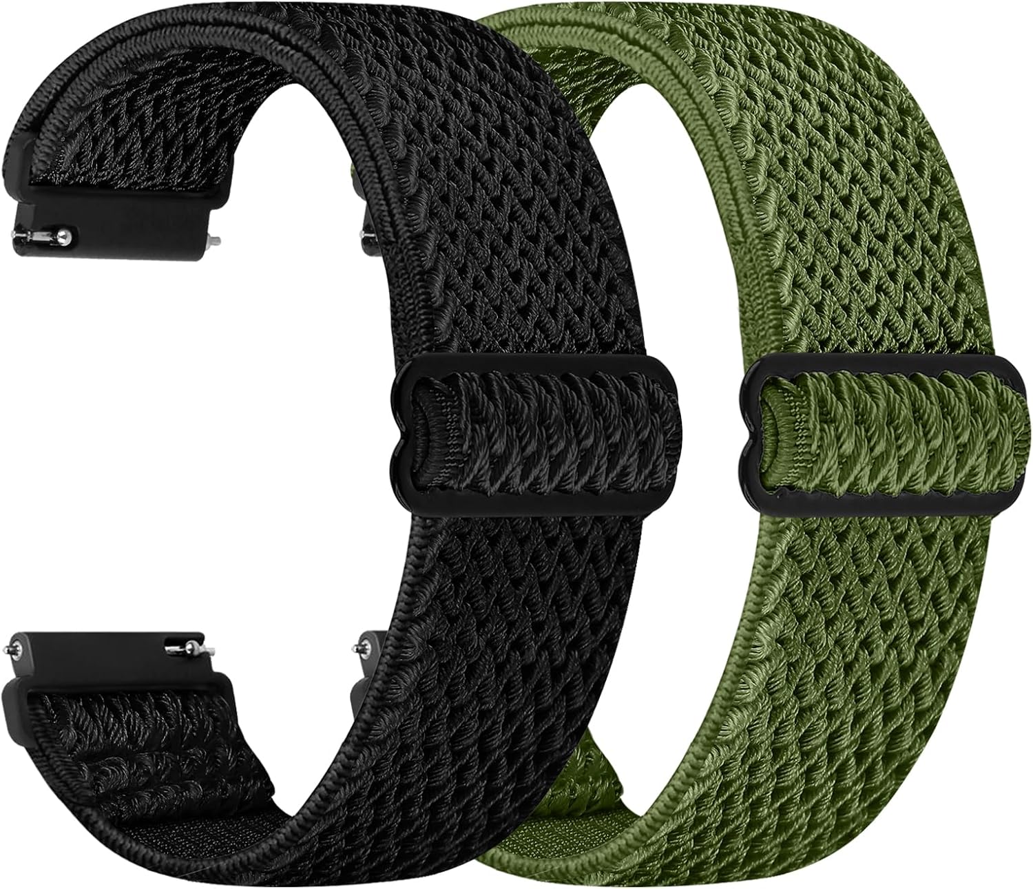 TumpCez - Quick Release Elastic Nylon Watch Straps - Band Width- 16mm 18mm 19mm...