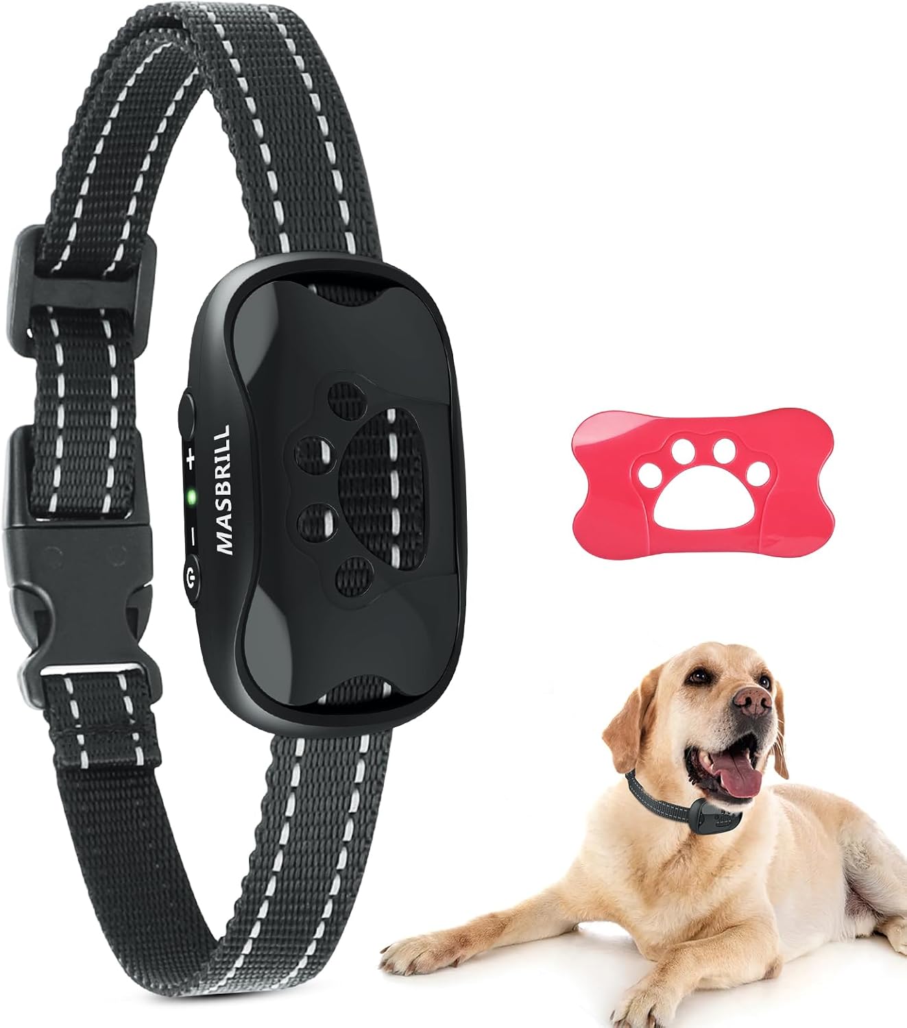 MASBRILL Bark Collar, Special Anti Barking Dog Collar for Large Medium Small Dog...