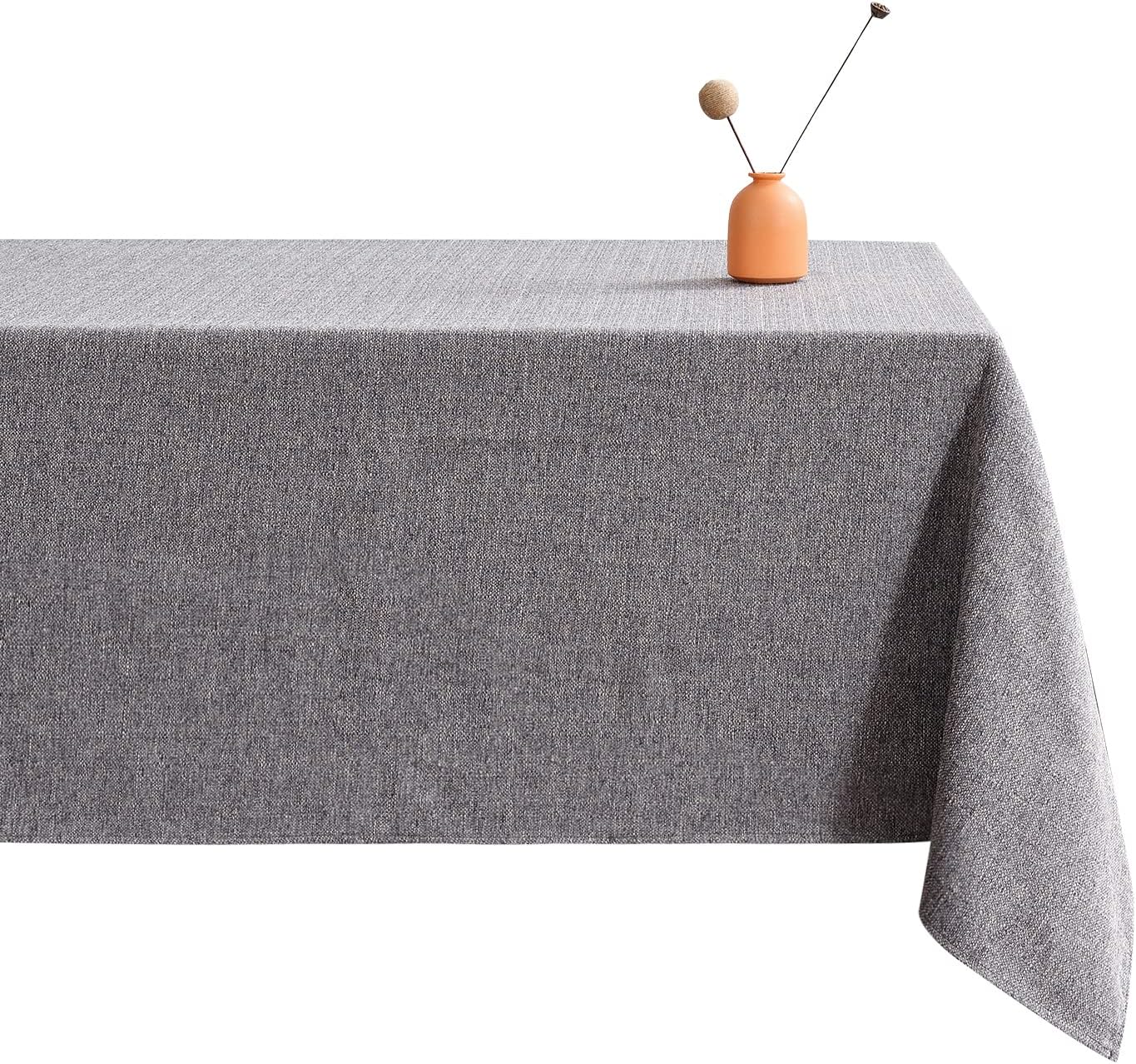 LUOLUO Rectangular Tablecloth, Special Thick Faux Linen Tablecloth, Unique Table...