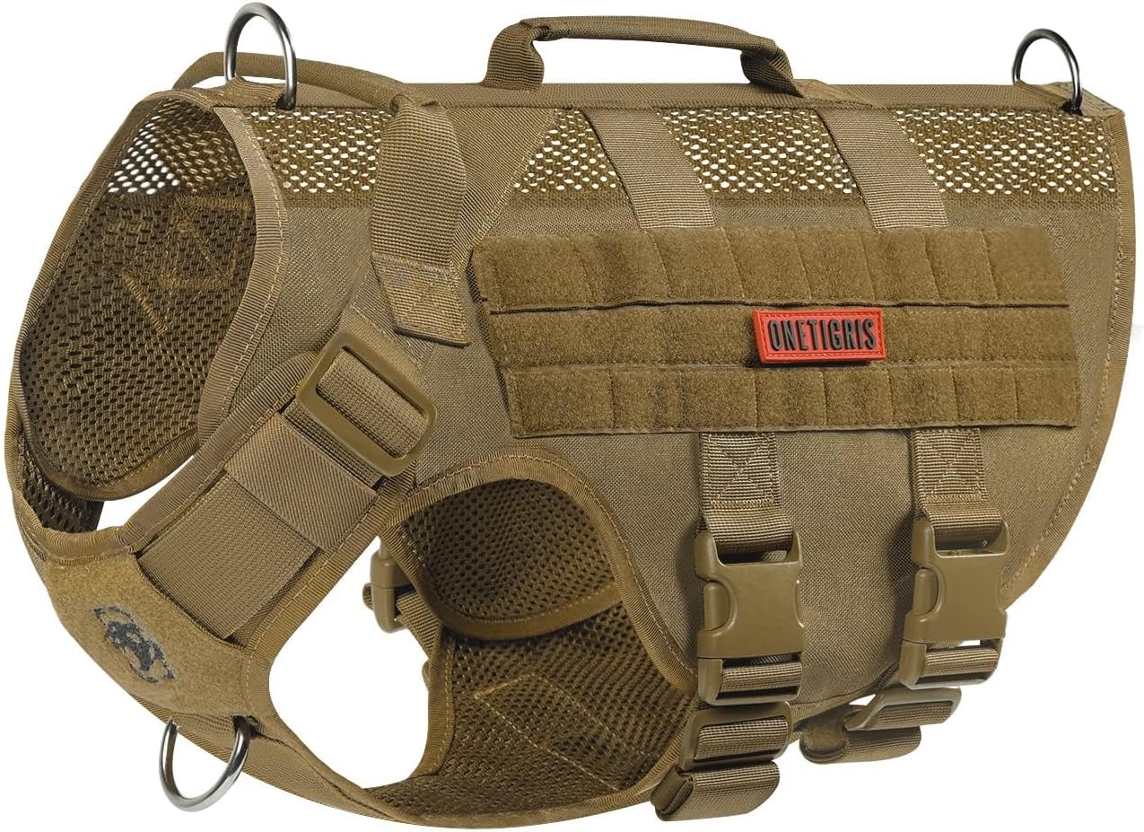 OneTigris No Pull Dog Harness, Special Mesh Design Breathable Military Dog Molle...