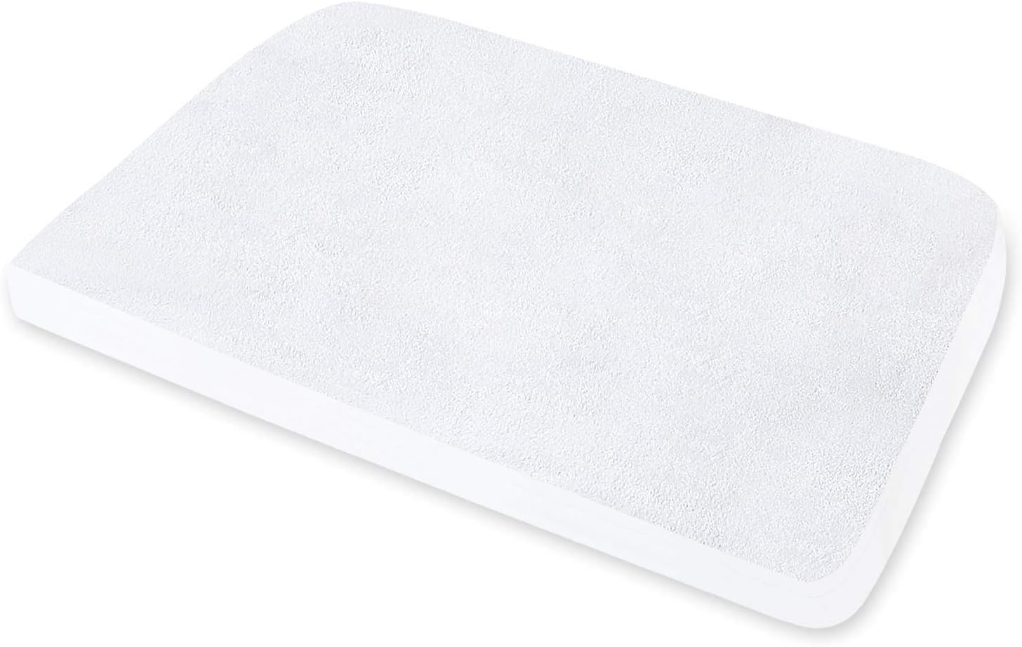 Travel Cot Mattress Protector Waterproof, Smooth Viscose Made From Bamboo Surfac...