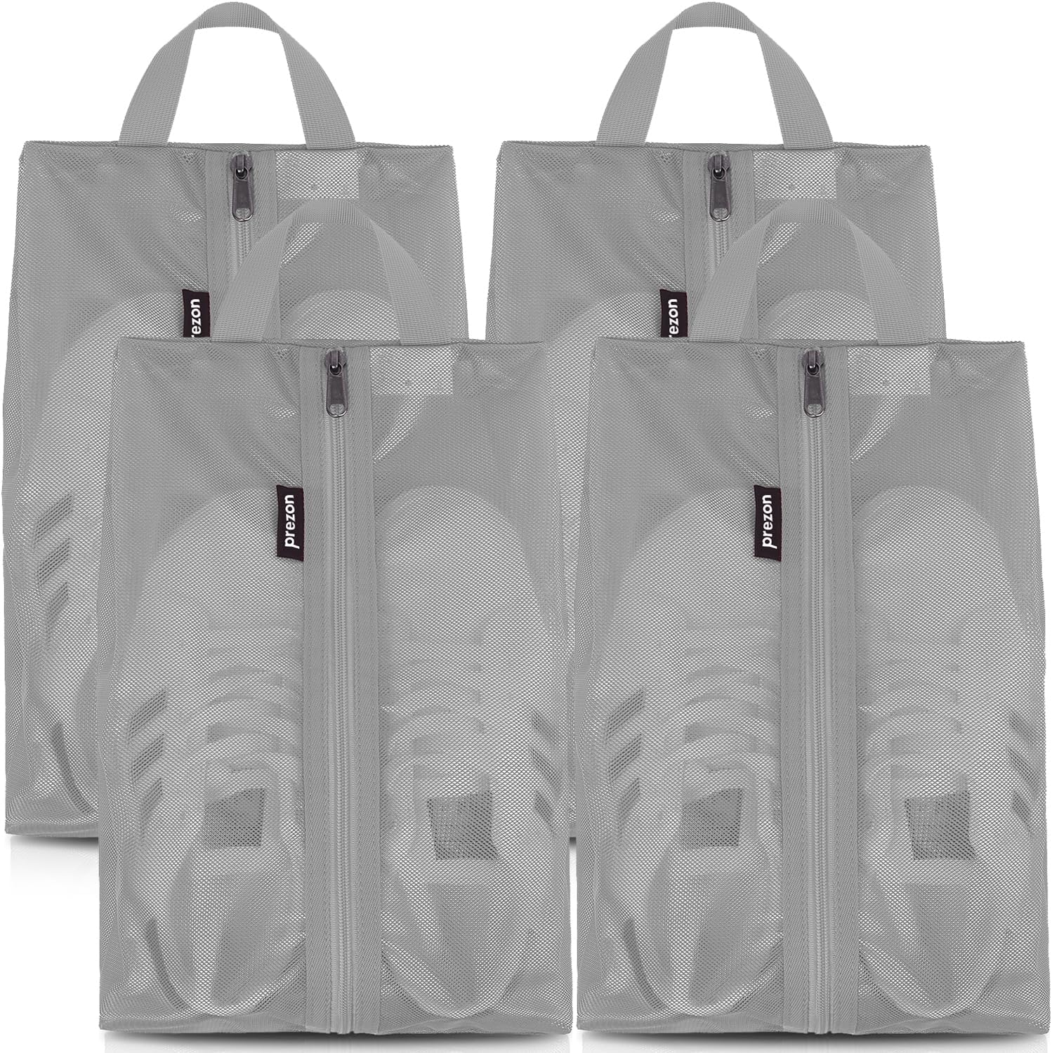 Prezon Travel Shoe Bags, Special Shoes Storage Bag with Water Resistant TPU Mesh...