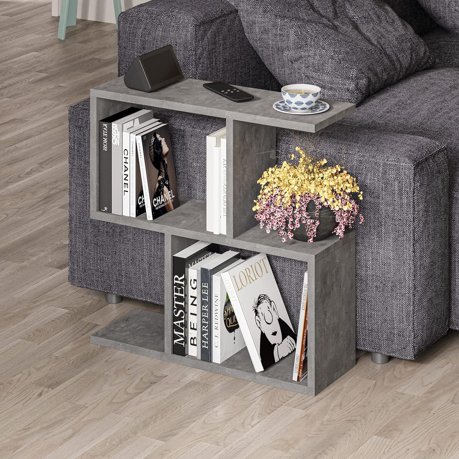 HOCUS PICUS 2 Tier Storage End Side Table | Versatile C Table | 60x60x19.5cm | S...