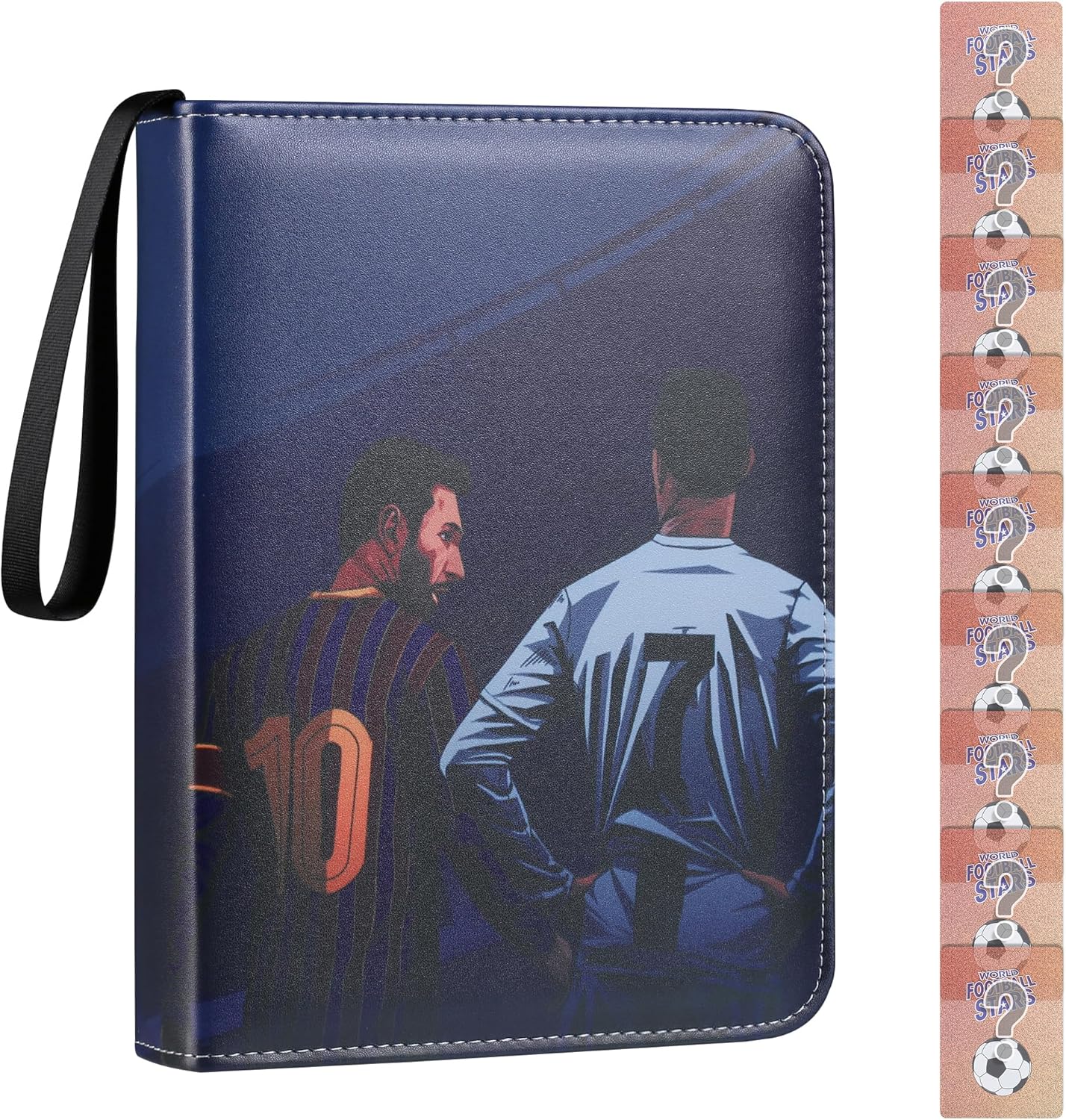 Trading Card Album for Football, Binder Card Holder, Fits 900 Cards with 100 Rem...
