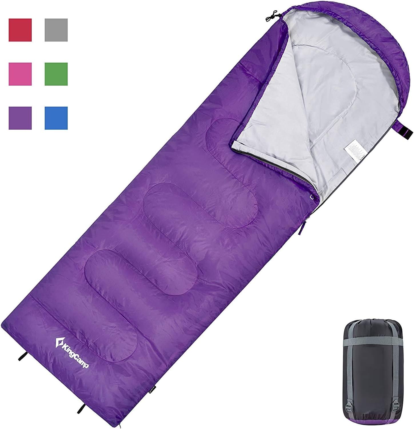 KingCamp Sleeping Bag 3 Season- Lightweight Waterproof Camping Sleeping Bag Indo...