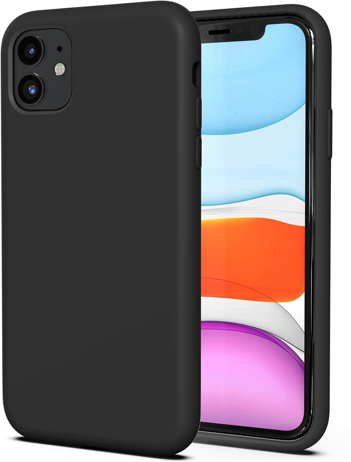TAXXOE Silicone Case with iPhone 11 Case Soft Ultra Slim Protective Shockproof L...