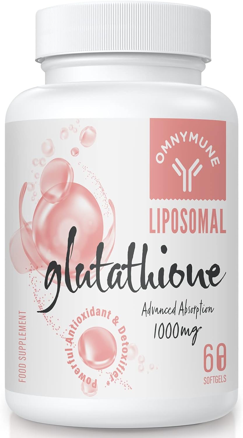 Liposomal Glutathione Supplement, High-Quality Glutathione Softgels with Vitamin...