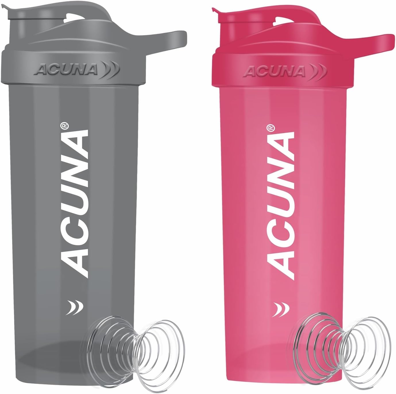 ACUNA Protein Shaker Bottle - 700ml / 24oz (Pack of 2) | Premium Protein Shaker...