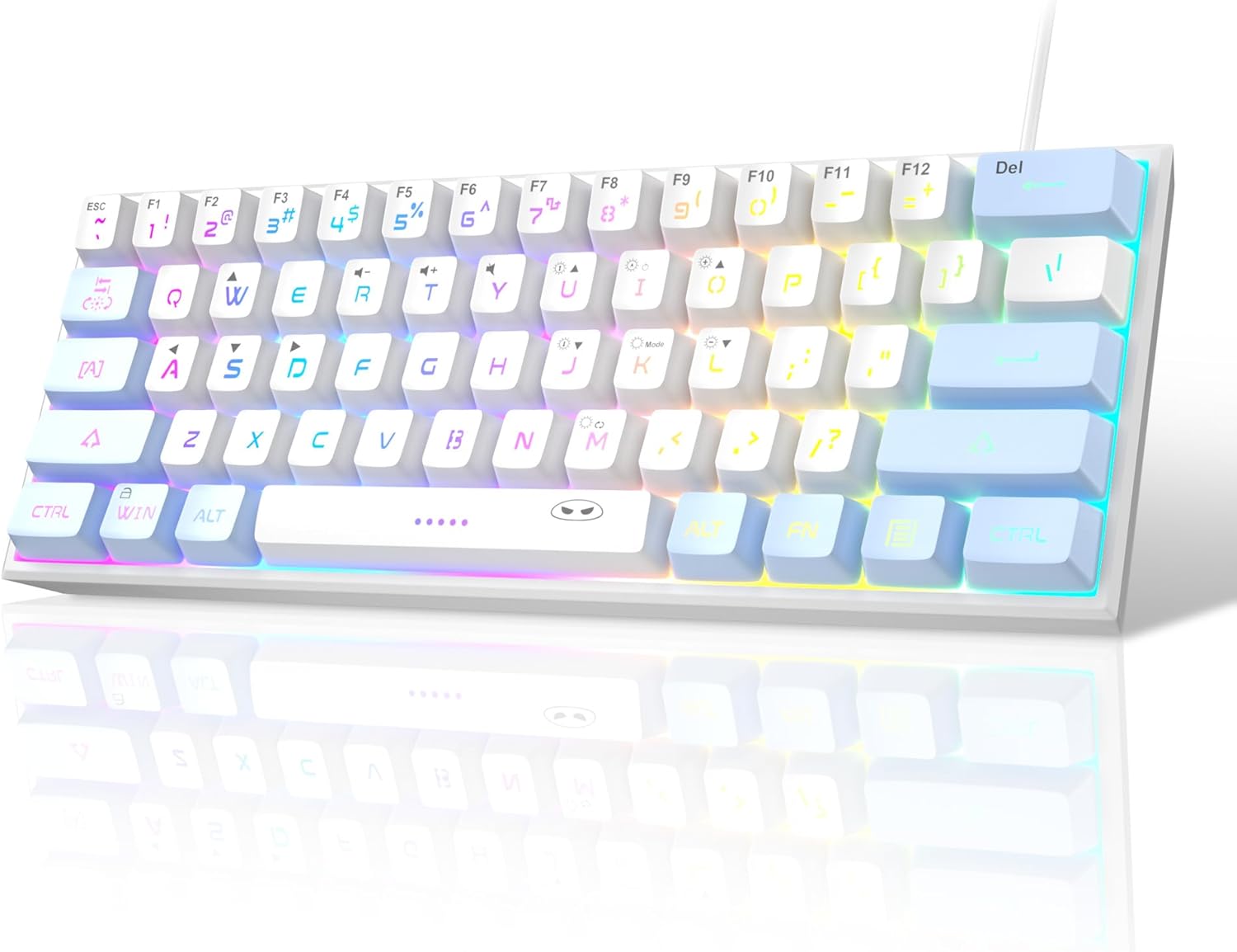 MageGee 60% Gaming Keyboard,Waterproof Ultra-Compact Mini 61 Keys Keyboard RGB B...