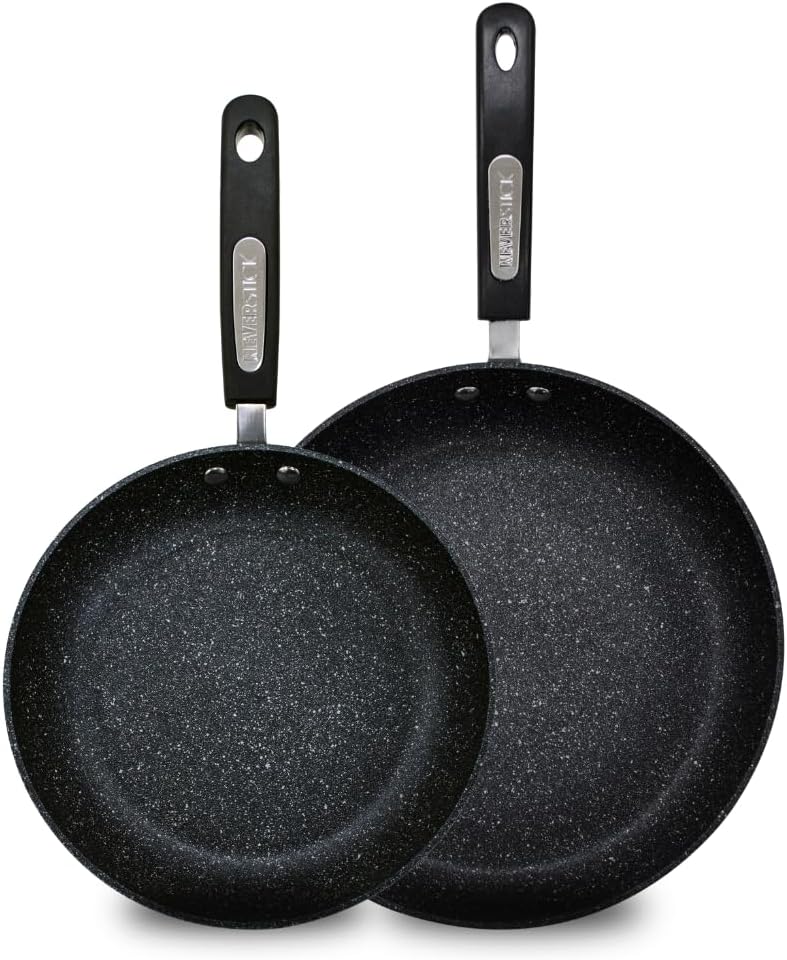 Scoville NEVERSTICK 2 Piece Frying Pan Set, 24cm & 28cm Frying, Non-Stick Frying...