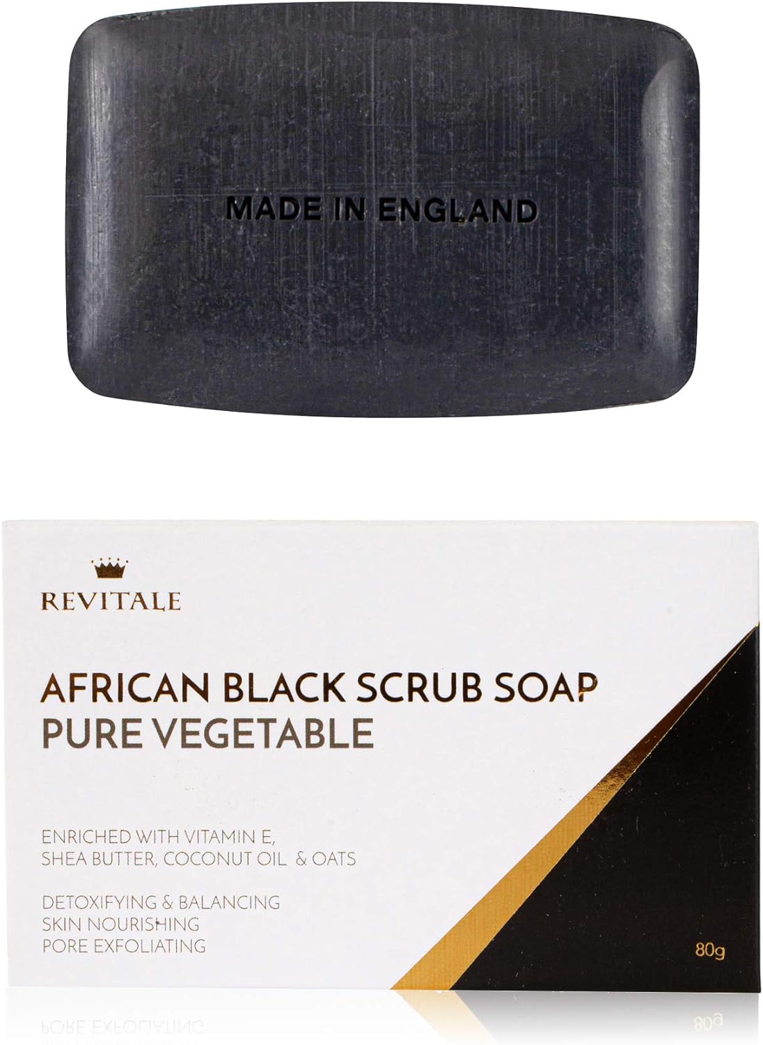 Revitale African Black Scrub Soap - Developed for Dry, Rough and Bumpy Complexio...