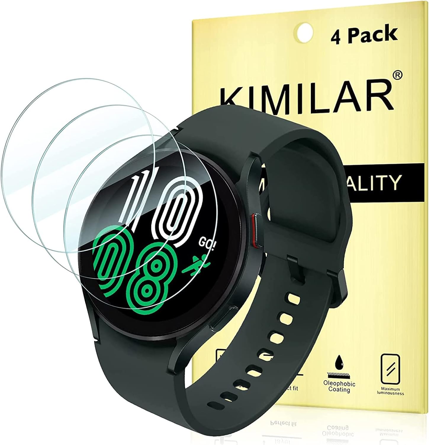 KIMILAR 4 Pack Screen Protector compatible with Samsung Galaxy Watch 7/6 / 5/4 (...