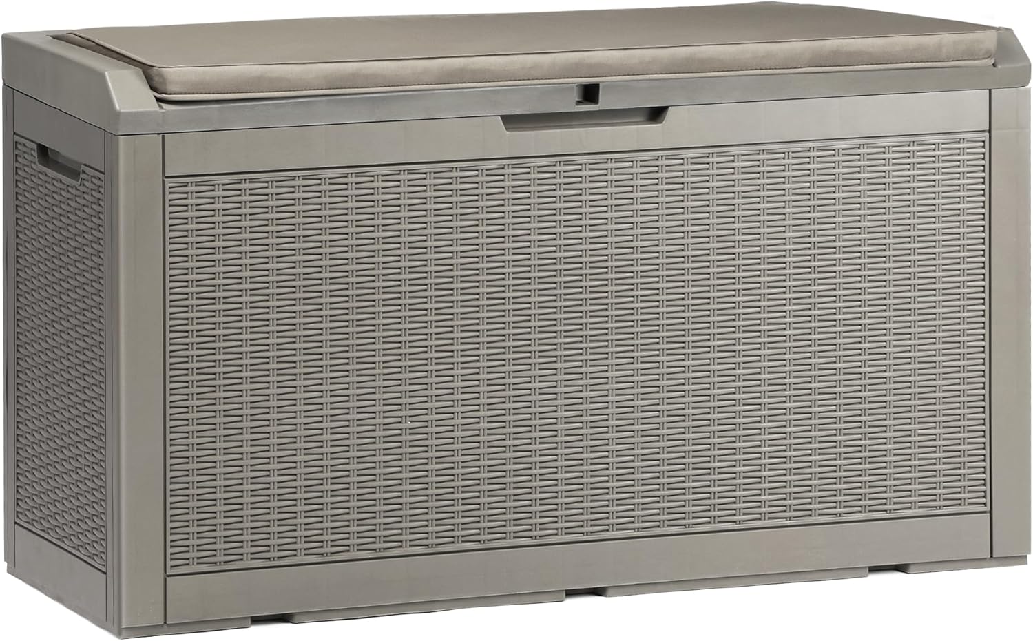 YITAHOME Outdoor Storage Box Waterproof, Heavy Duty 380L Large Resin Deck Boxes,...