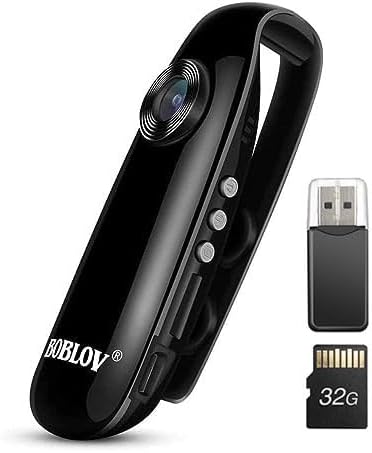 BOBLOV 007 Small Body Cameras, 1080P Full HD Mini Camera Body Wear Camera, Bike...