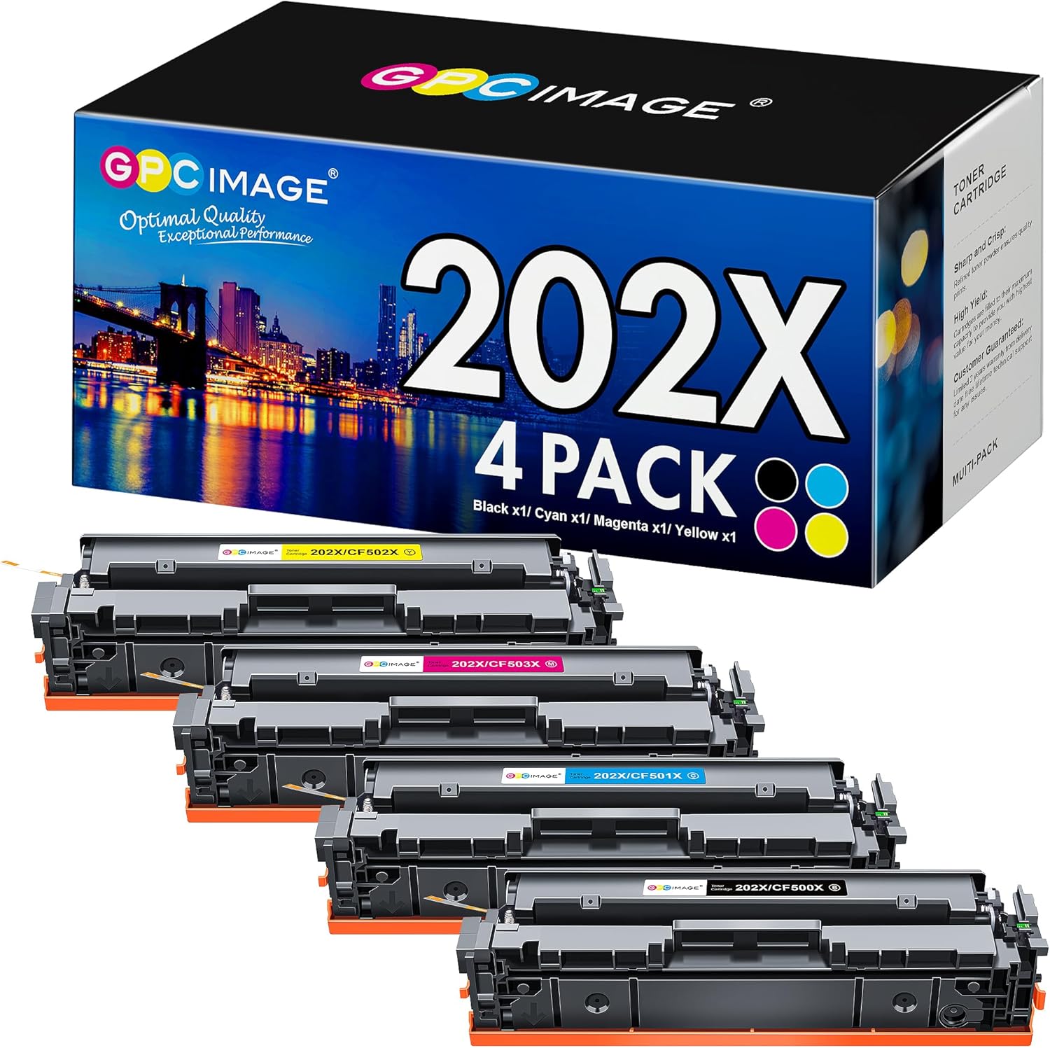 GPC Image Compatible 202X Toner Cartridge Replacement for HP 202X 202A CF500X CF...