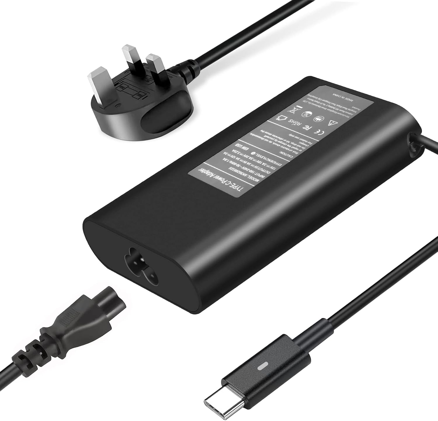 HP 65W USB-C Charger, Fit for HP Spectre X360,HP Spectre, HP EliteBook, HP Chrom...
