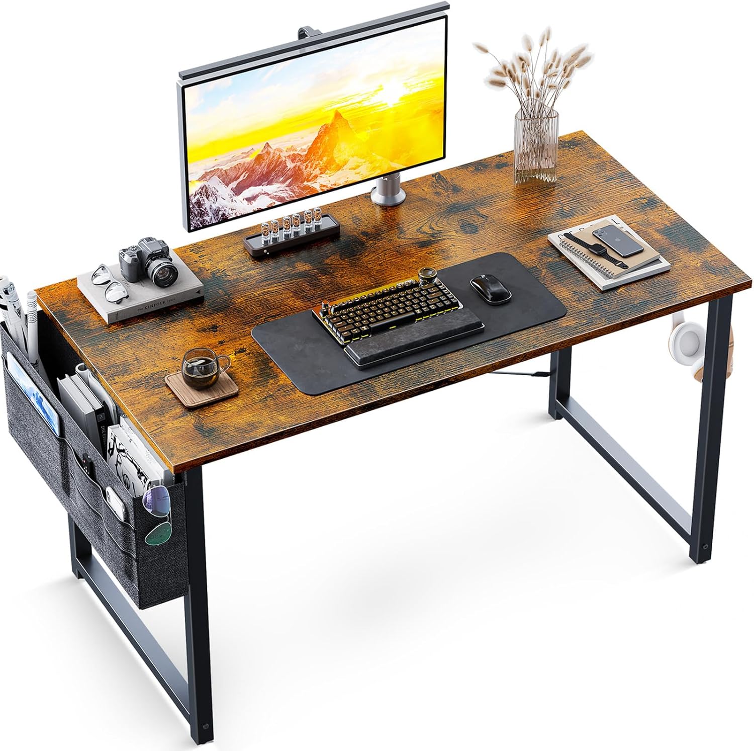 ODK Computer Desk 40 Inch, Small Office Desk for Home Office with Storage Bag, W...
