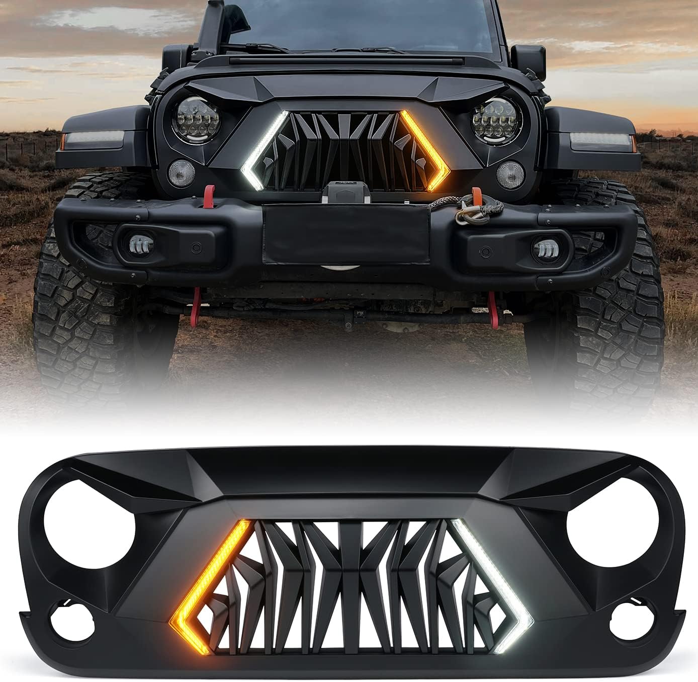 Xprite Front Grill, Special Matte Black Grill with...