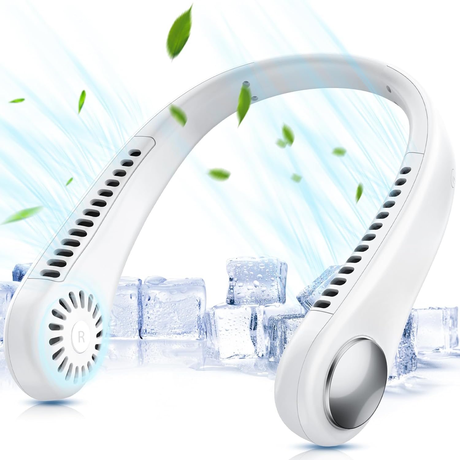 ITHKY Neck Fan, Portable Neck Fan Hands Free Bladeless Mini Fan with 360°Cooling...