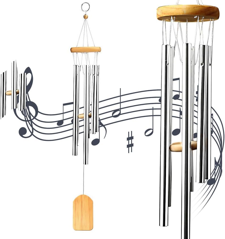 Wind Chimes, Unique Wooden Wind Chimes, Special Decorative Outdoor Hanging Chime...
