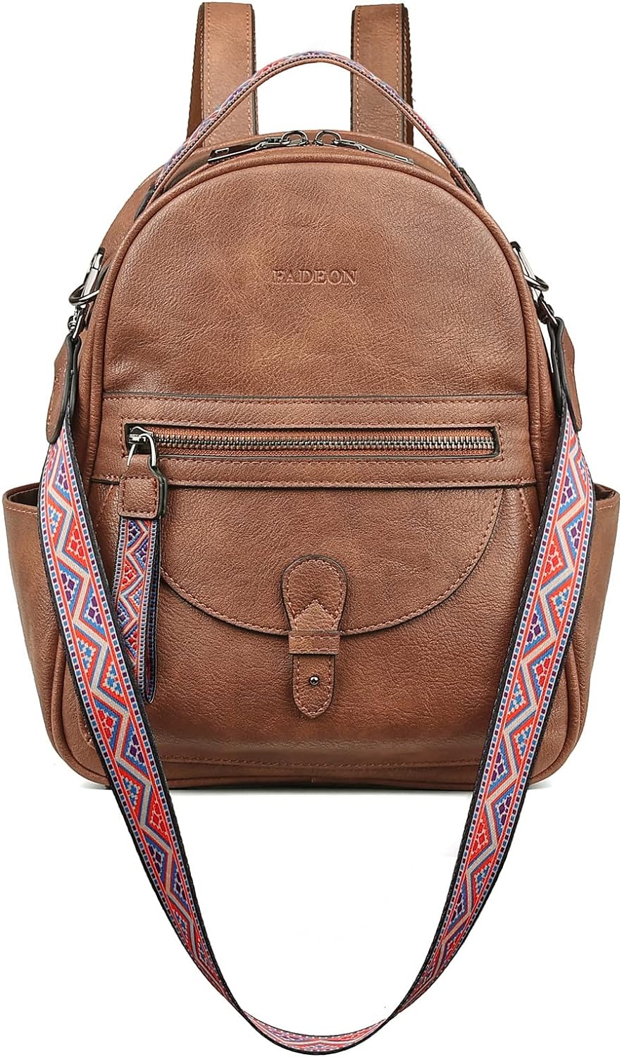 FADEON Mini Backpack Purse, Special Designer Leath...