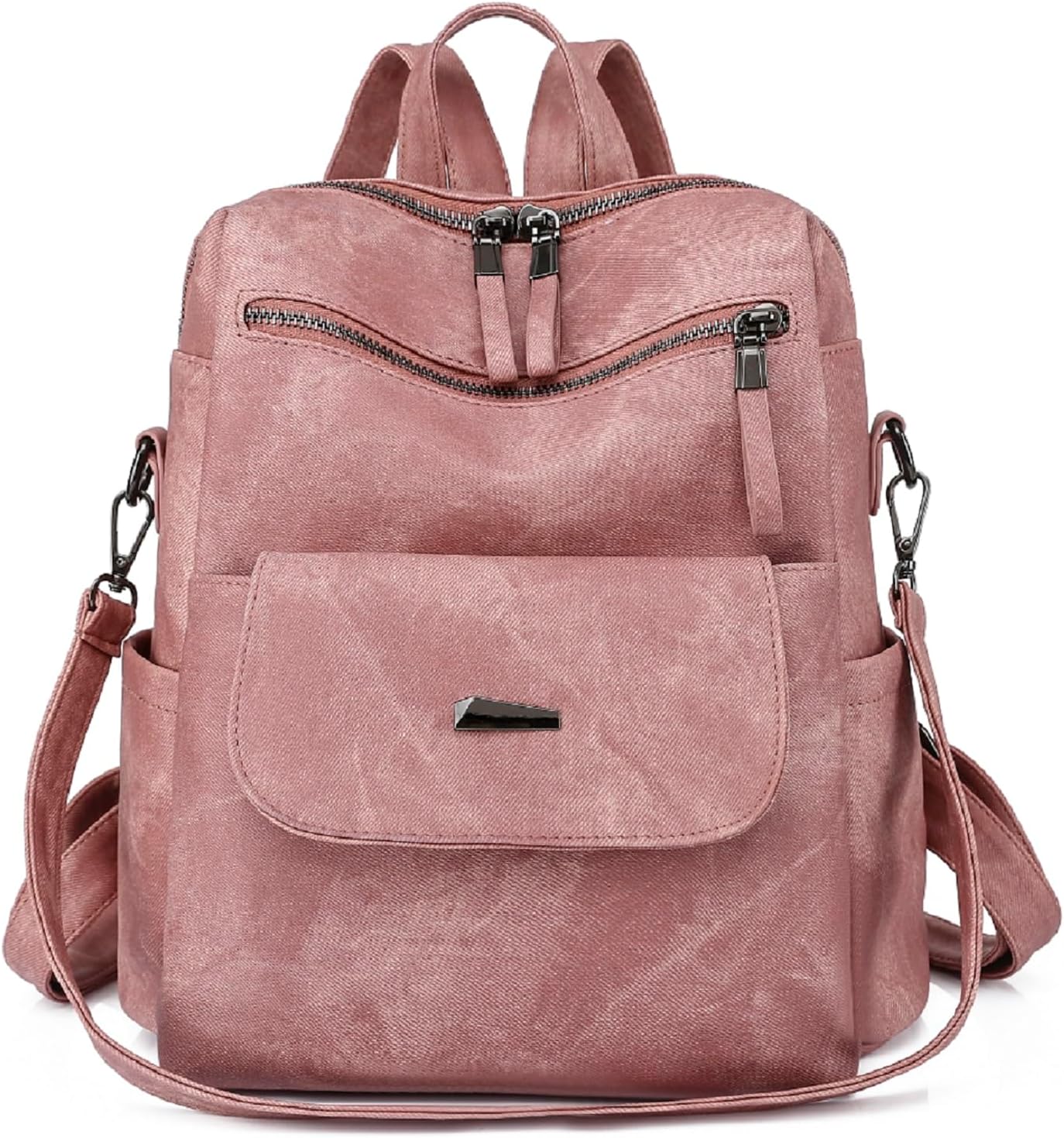 Puwuzixi Women Backpack Waterproof Anti-Theft Lightweight PU Fashion Travel Mult...