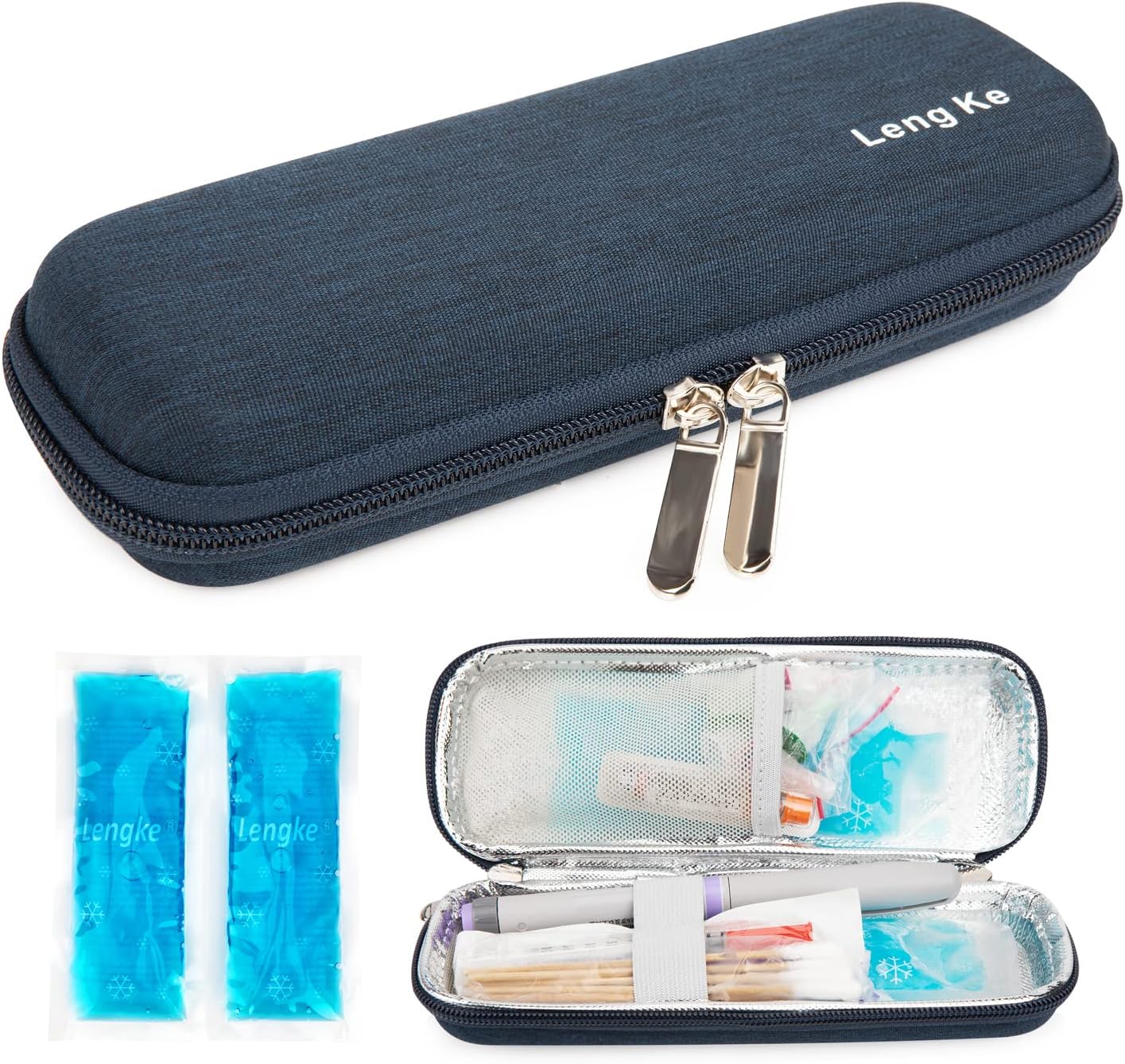 YOUSHARES Medicine Cool Bag with 2PCS Ice Packs - Insulin Case Medicine Cooler f...