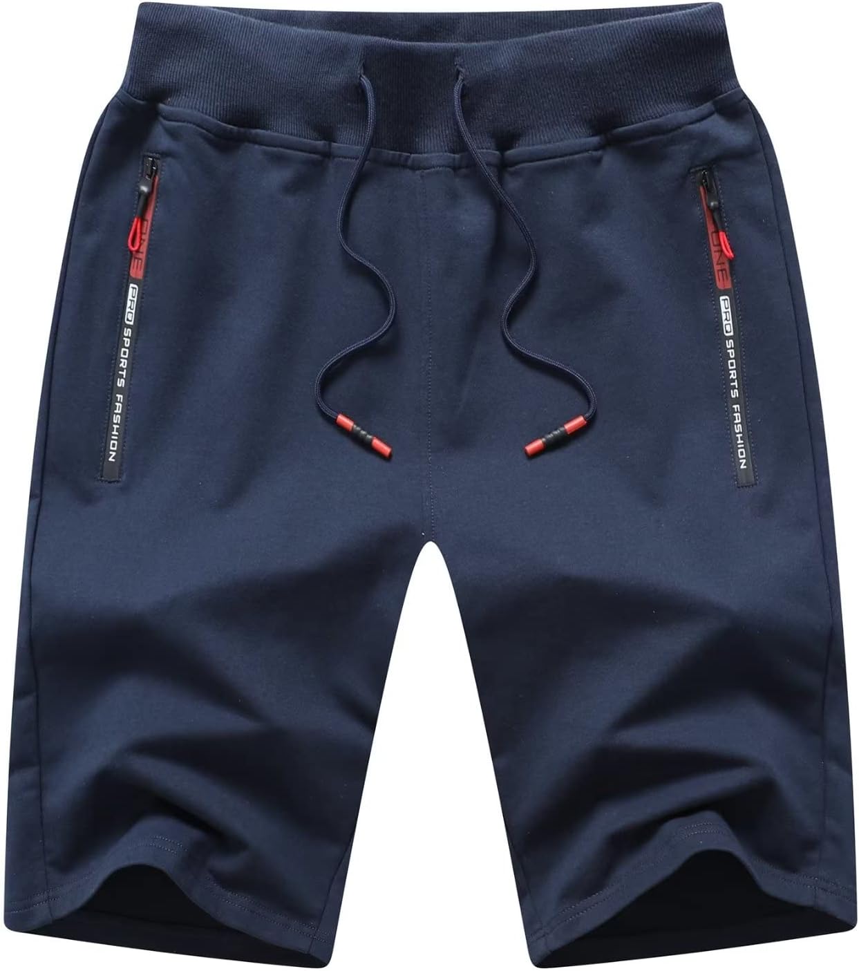 Tansozer Mens Gym Shorts Summer Running Shorts with Zip Pockets XL Blue 06